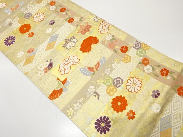 JAPANESE FUKURO OBI / WOVEN WEEPING SAKURA